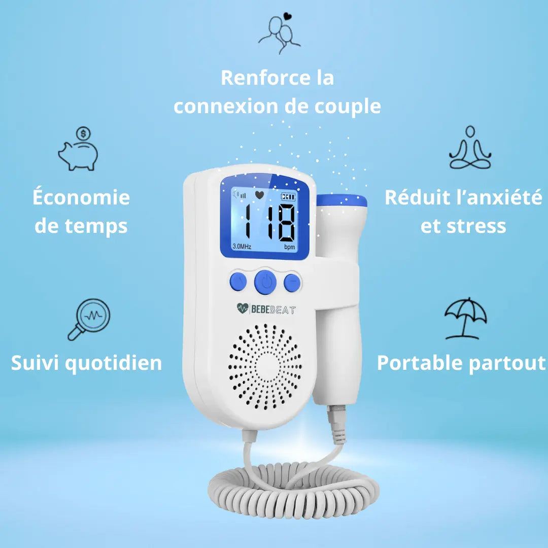 Doppler BébéBeat Écoute Fœtale © BébéBeat Pro